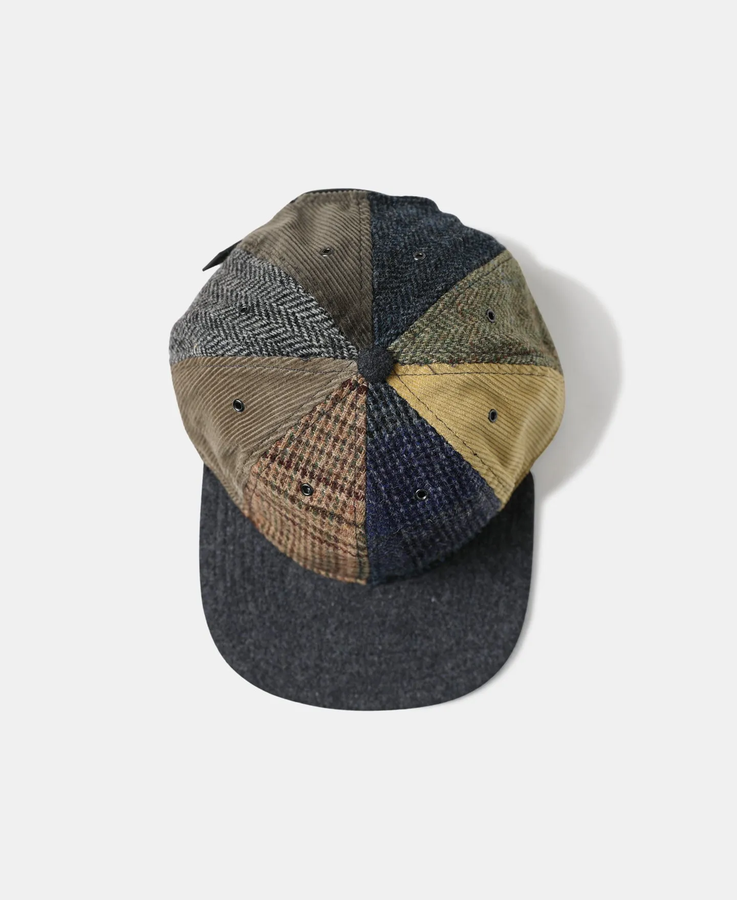 Harris Tweed Wool Herringbone&Corduroy Baseball Cap