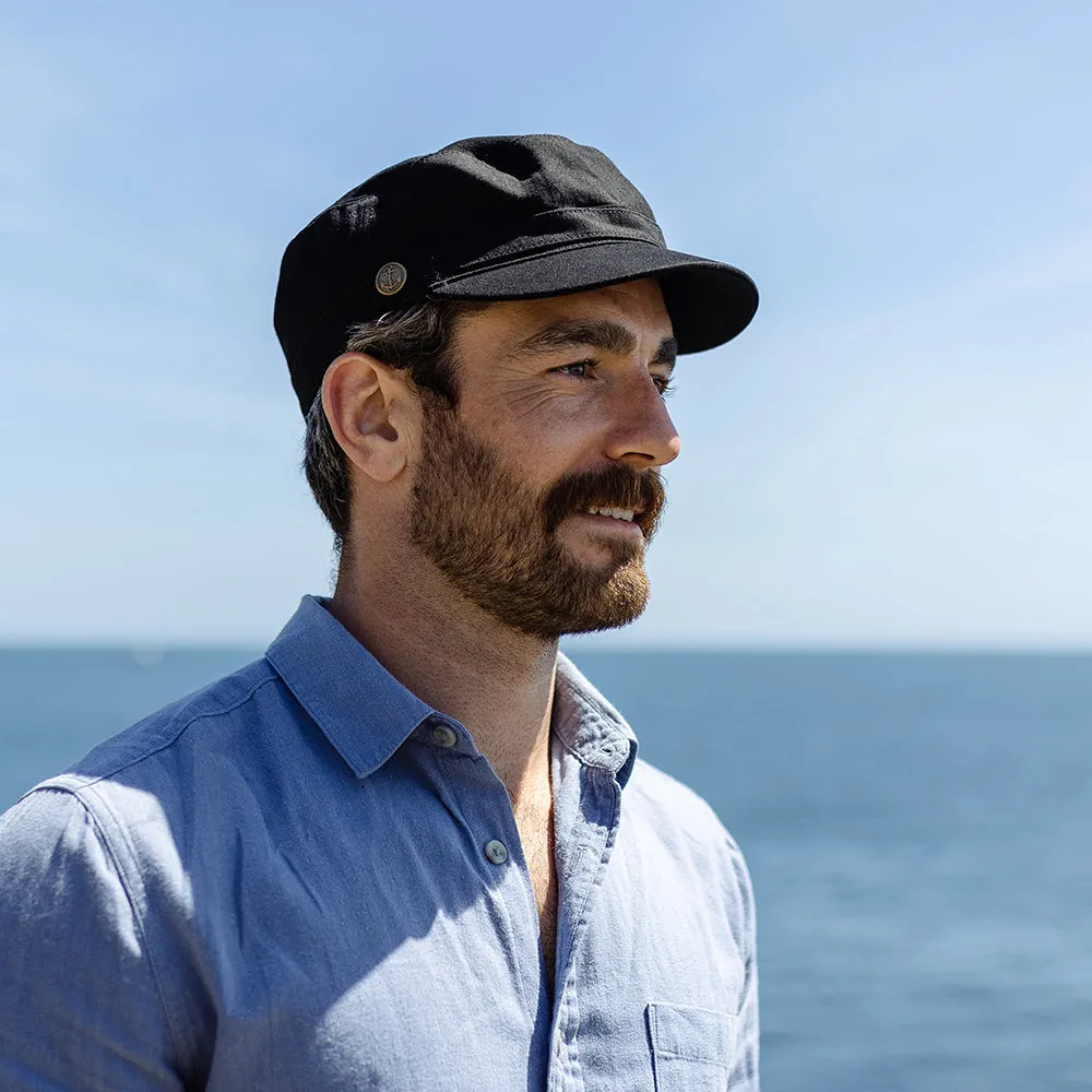 Herringbone Army Cap Black Wholesale Pack