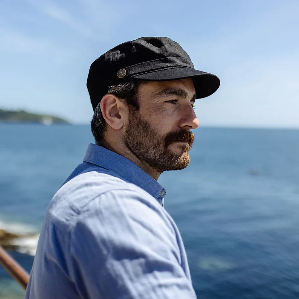 Herringbone Army Cap Black Wholesale Pack