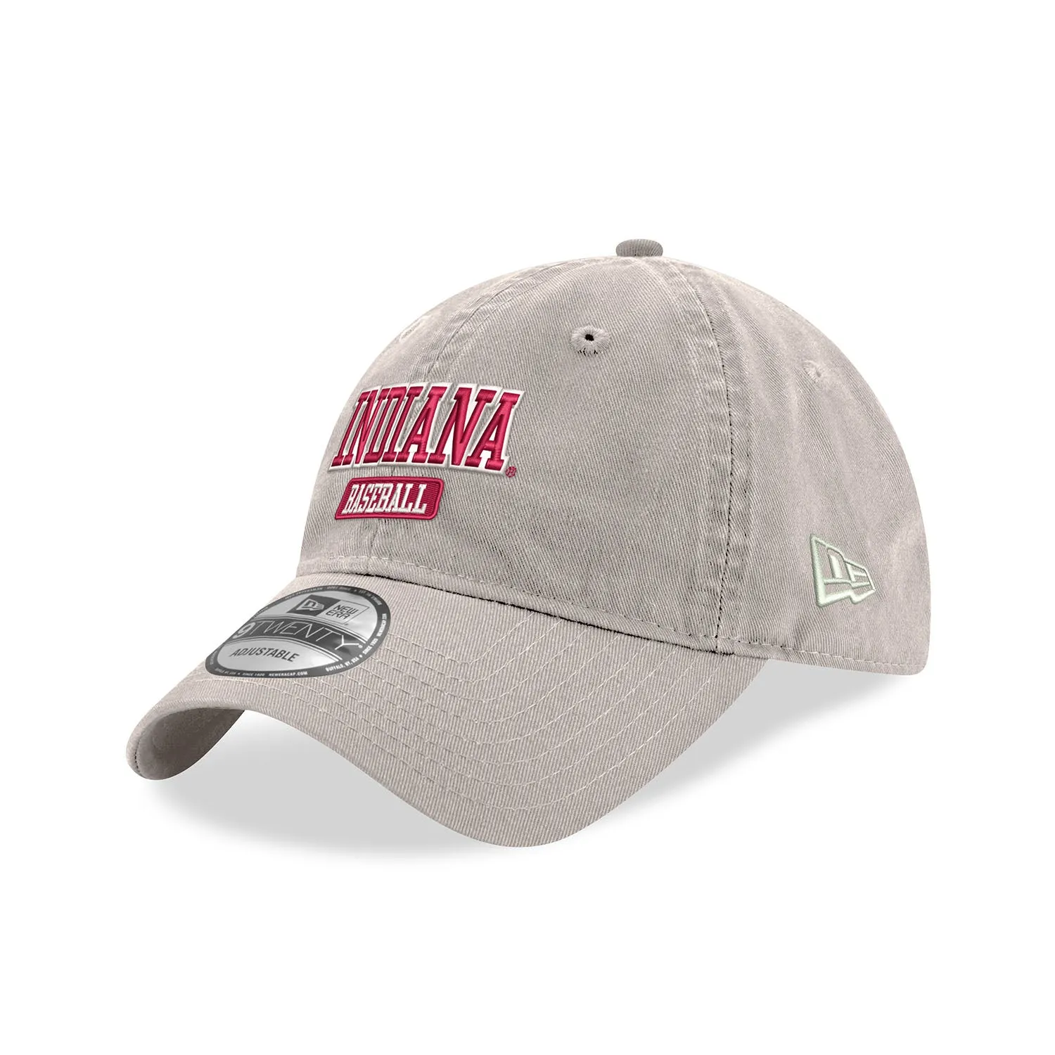 Indiana Hoosiers Baseball Stone Adjustable Hat