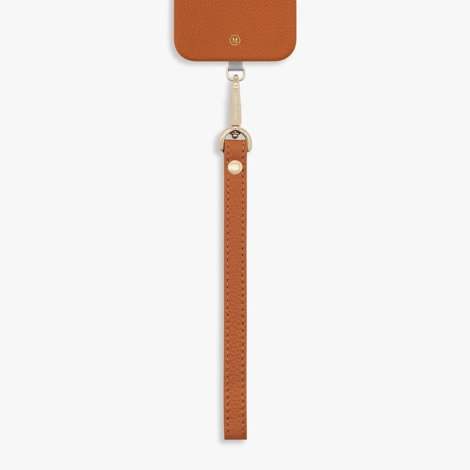 iPhone 14 Pro Leather Case with Wrist Leather Strap