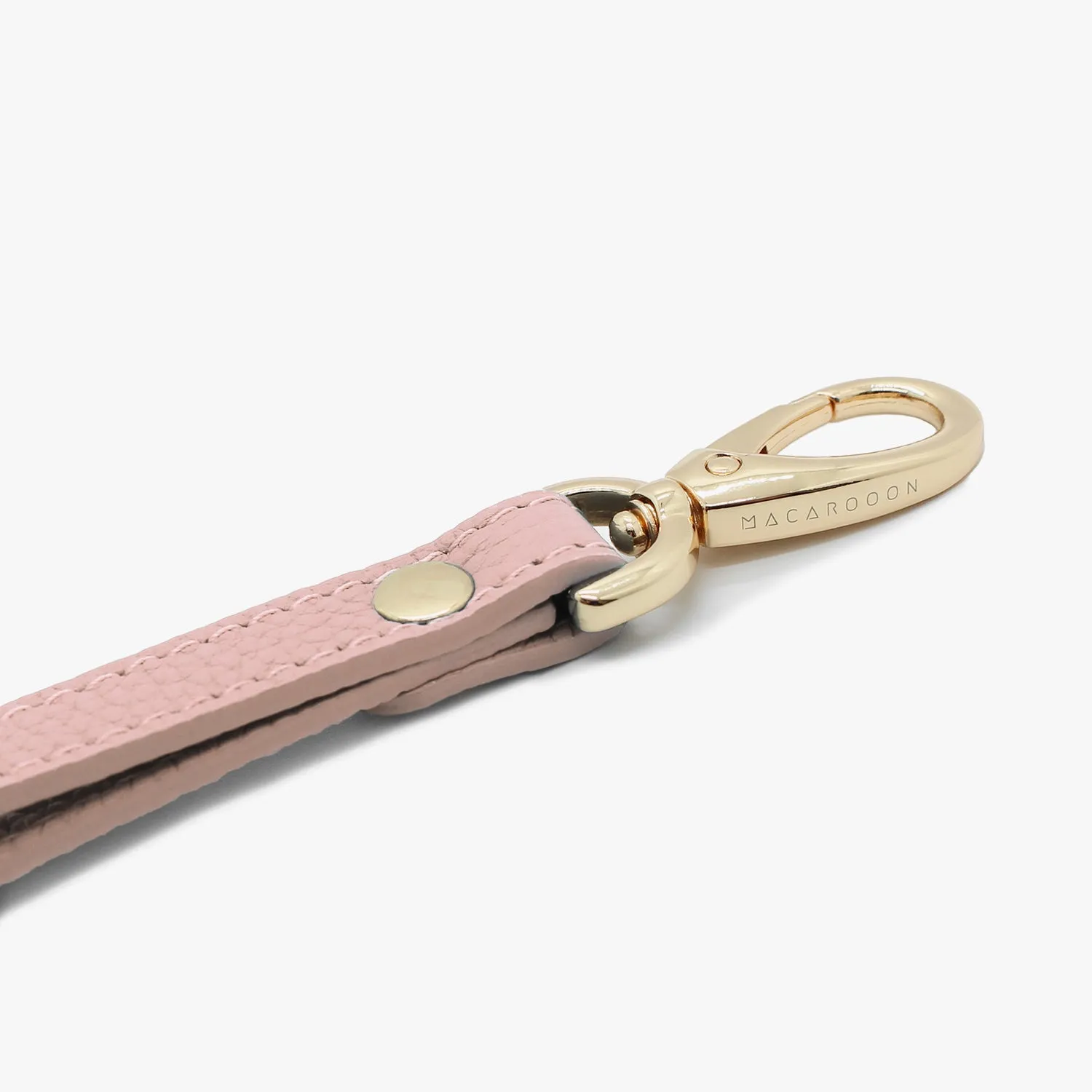 iPhone 16 Clear Case with Wrist Leather Strap