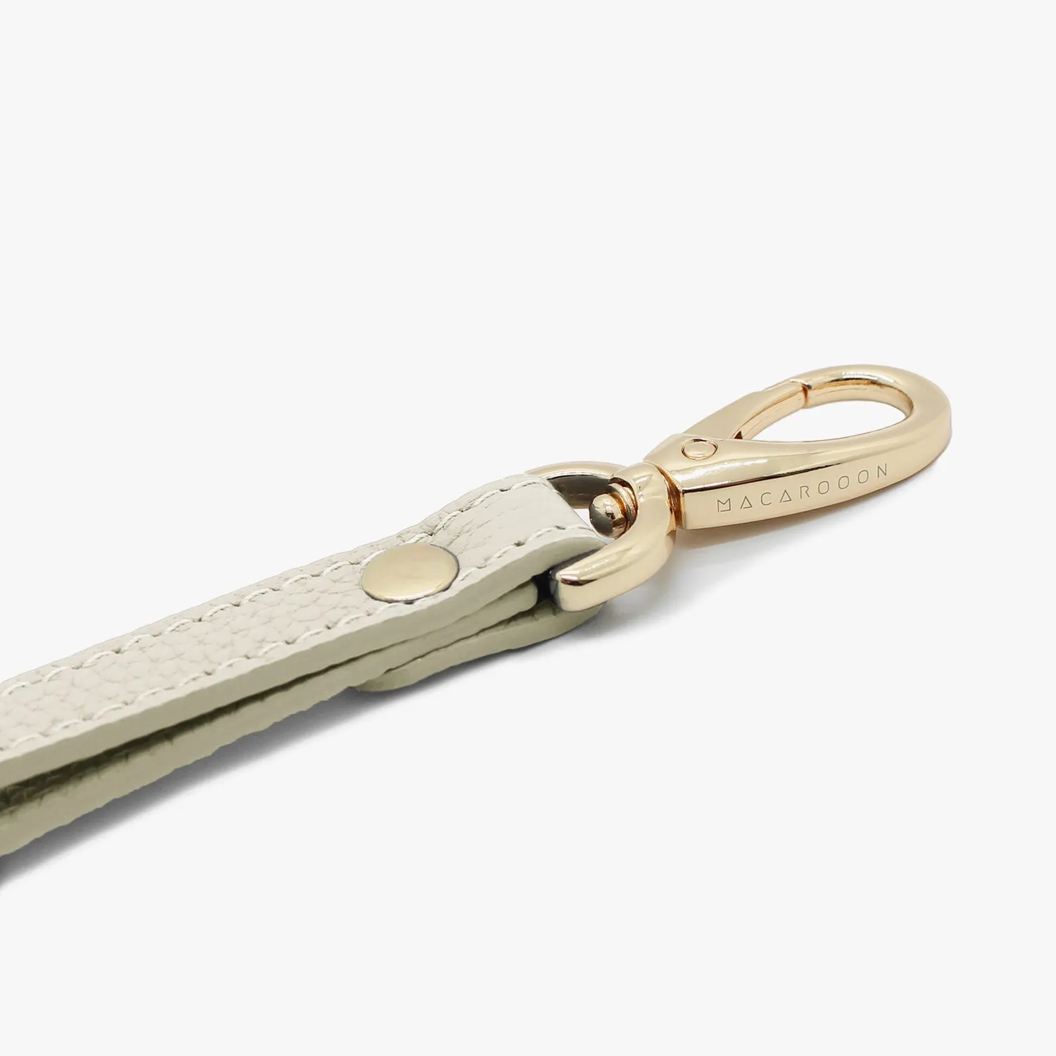 iPhone 16 Clear Case with Wrist Leather Strap