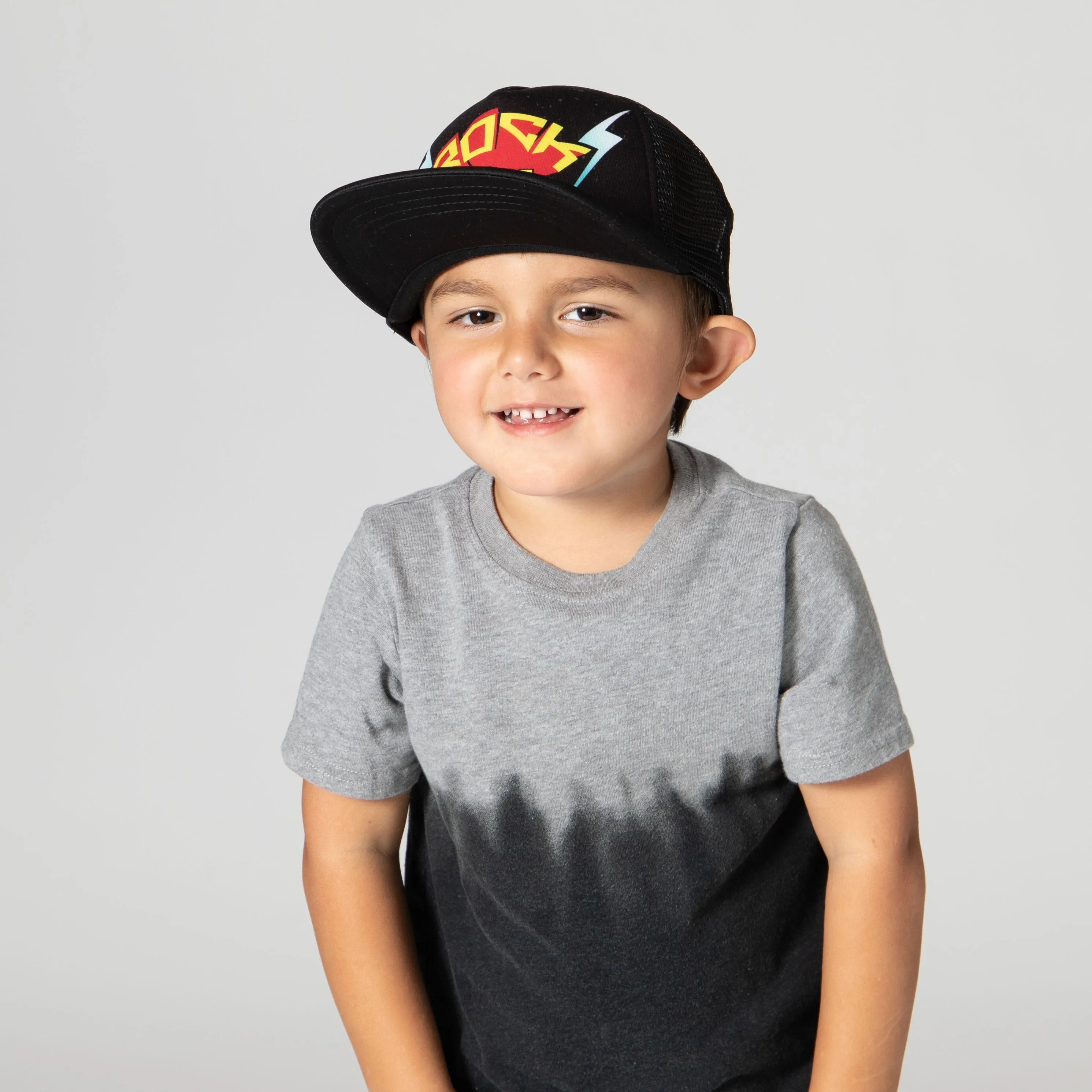 Kids "Rock Star" Cut & Sew Foam & Mesh Trucker
