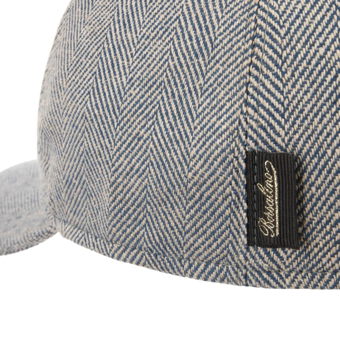 Light Herringbone Cap by Borsalino