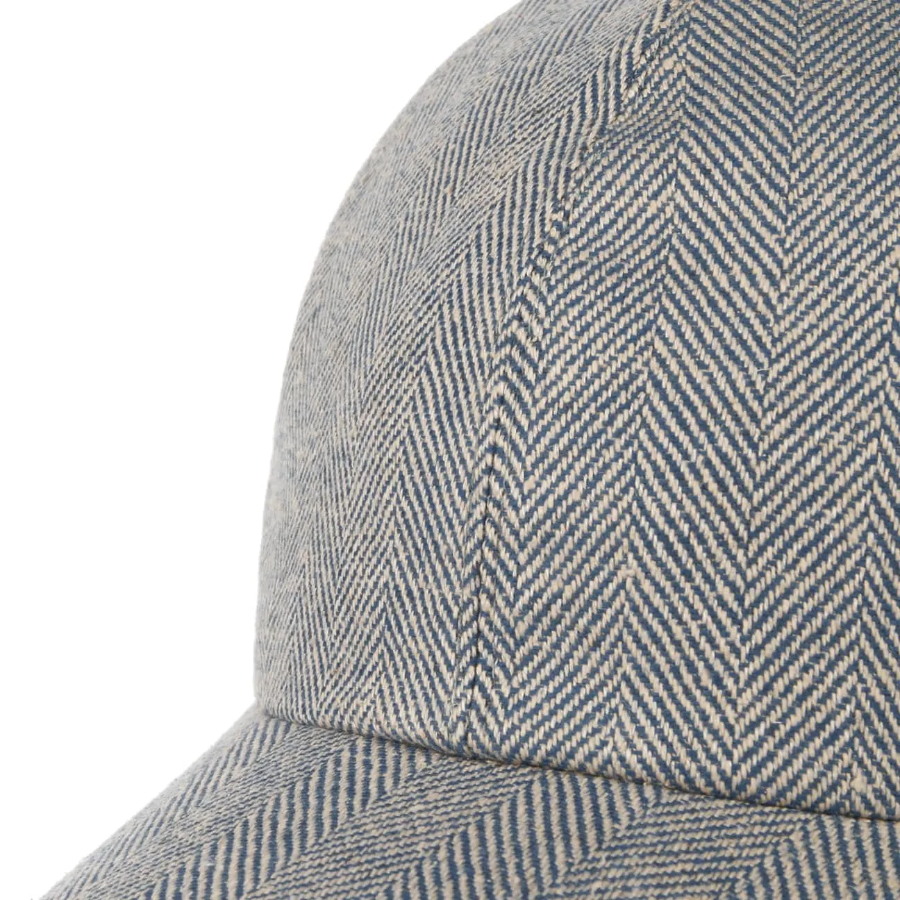 Light Herringbone Cap by Borsalino