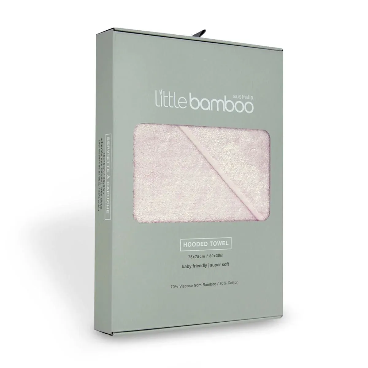 Little Bamboo Hooded Towel | Dusty Pink
