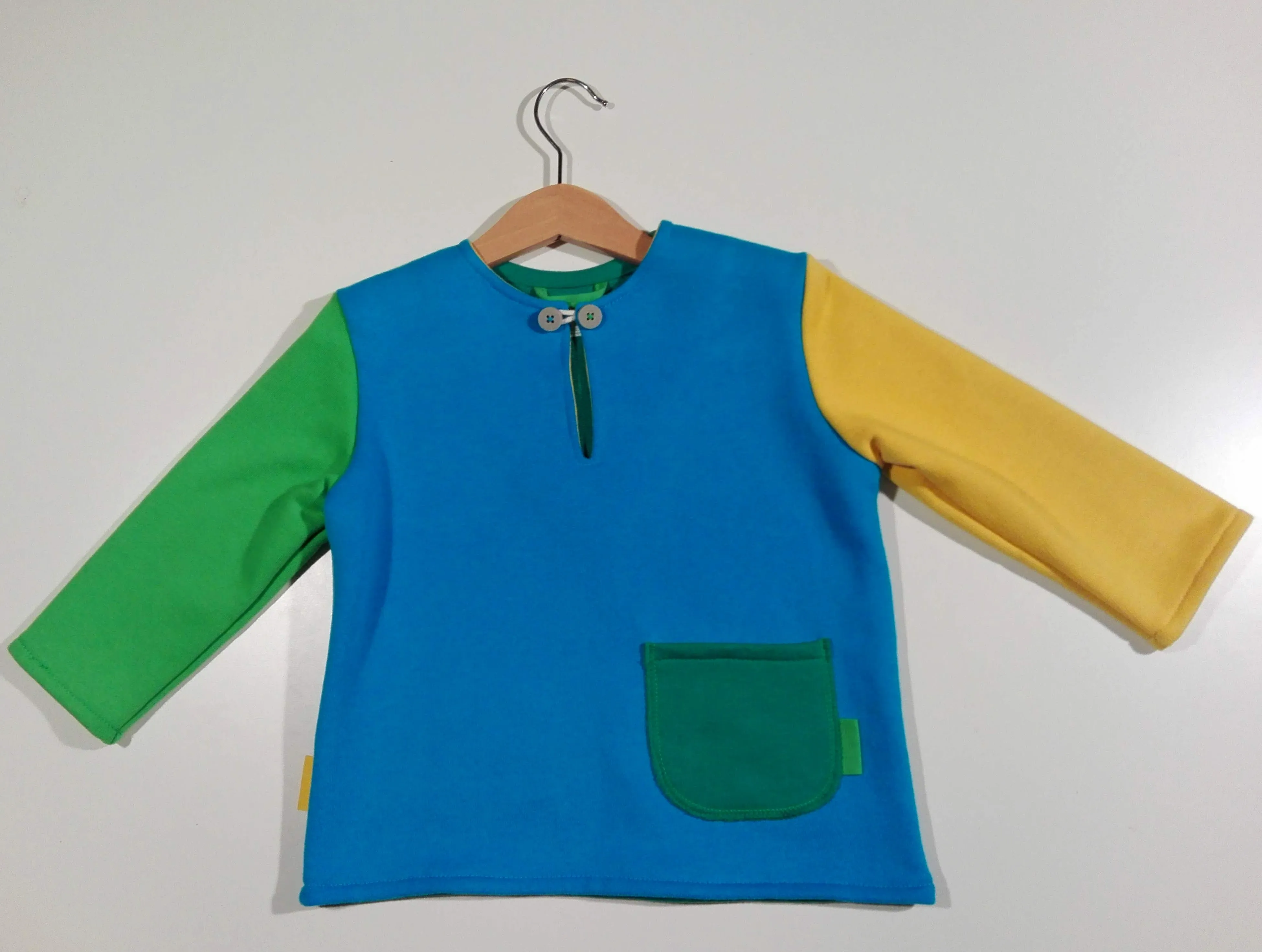 Long-sleeved sweater in cotton (thick)