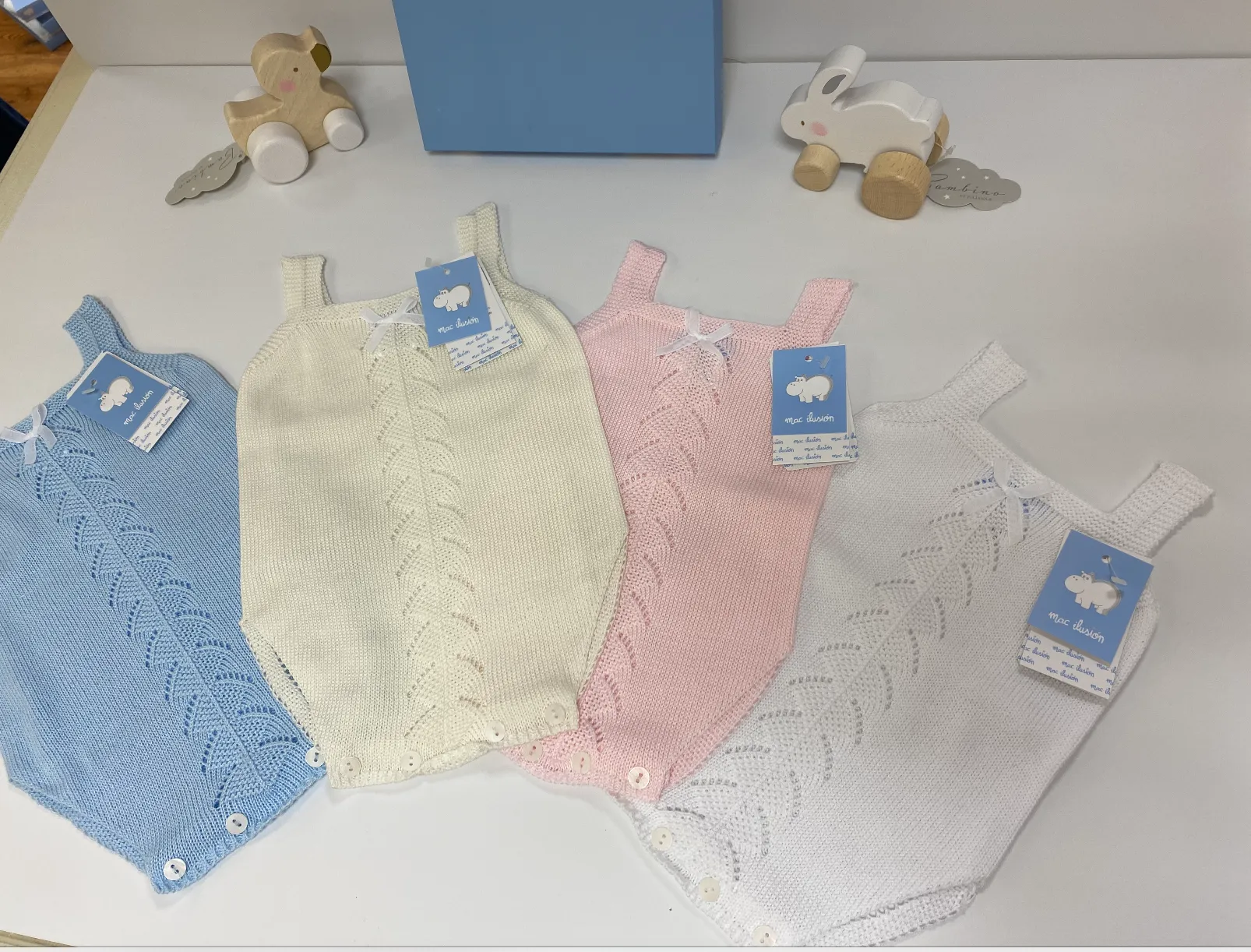 Mac Ilusion 8052 Knitted Romper Cream 12month