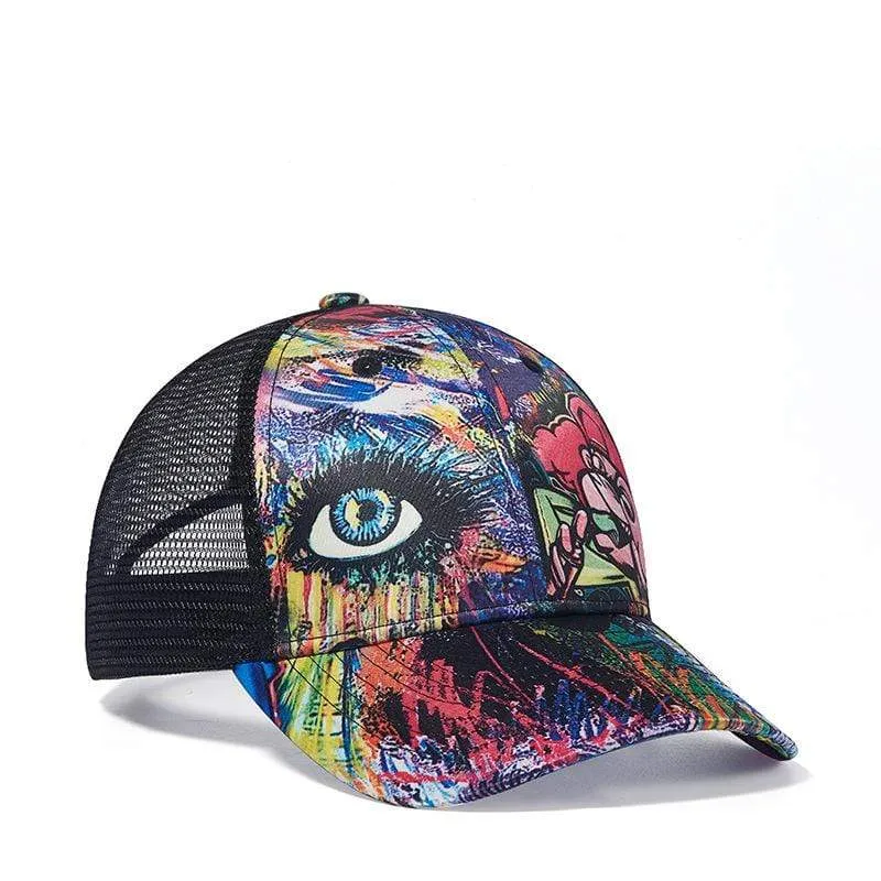 Men's Hip Hop Graffiti Summer Baseball Cap