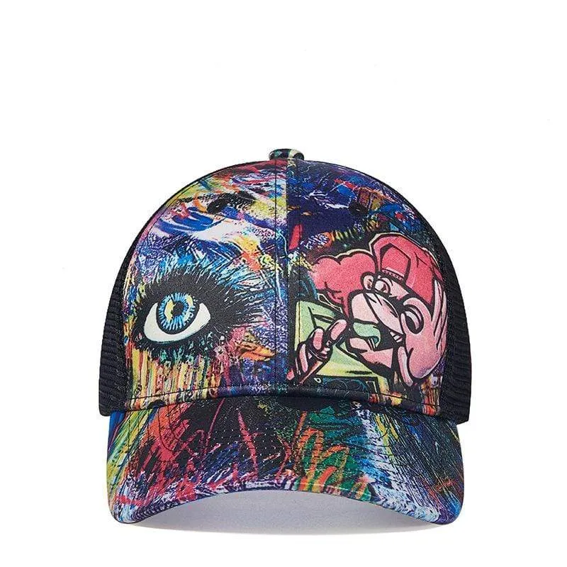 Men's Hip Hop Graffiti Summer Baseball Cap