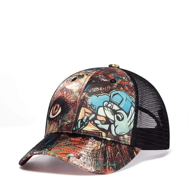 Men's Hip Hop Graffiti Summer Baseball Cap