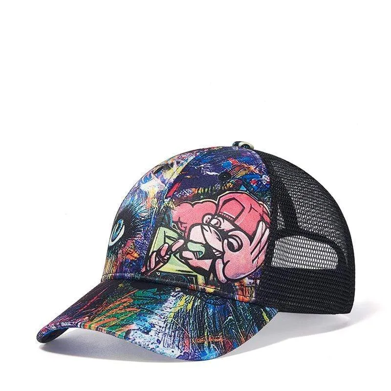 Men's Hip Hop Graffiti Summer Baseball Cap