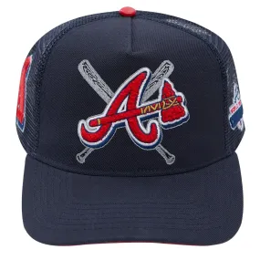 MLB ATLANTA BRAVES UNISEX MASHUP TRUCKER (MIDNIGHT NAVY)