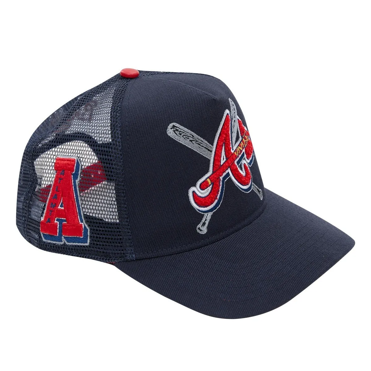 MLB ATLANTA BRAVES UNISEX MASHUP TRUCKER (MIDNIGHT NAVY)