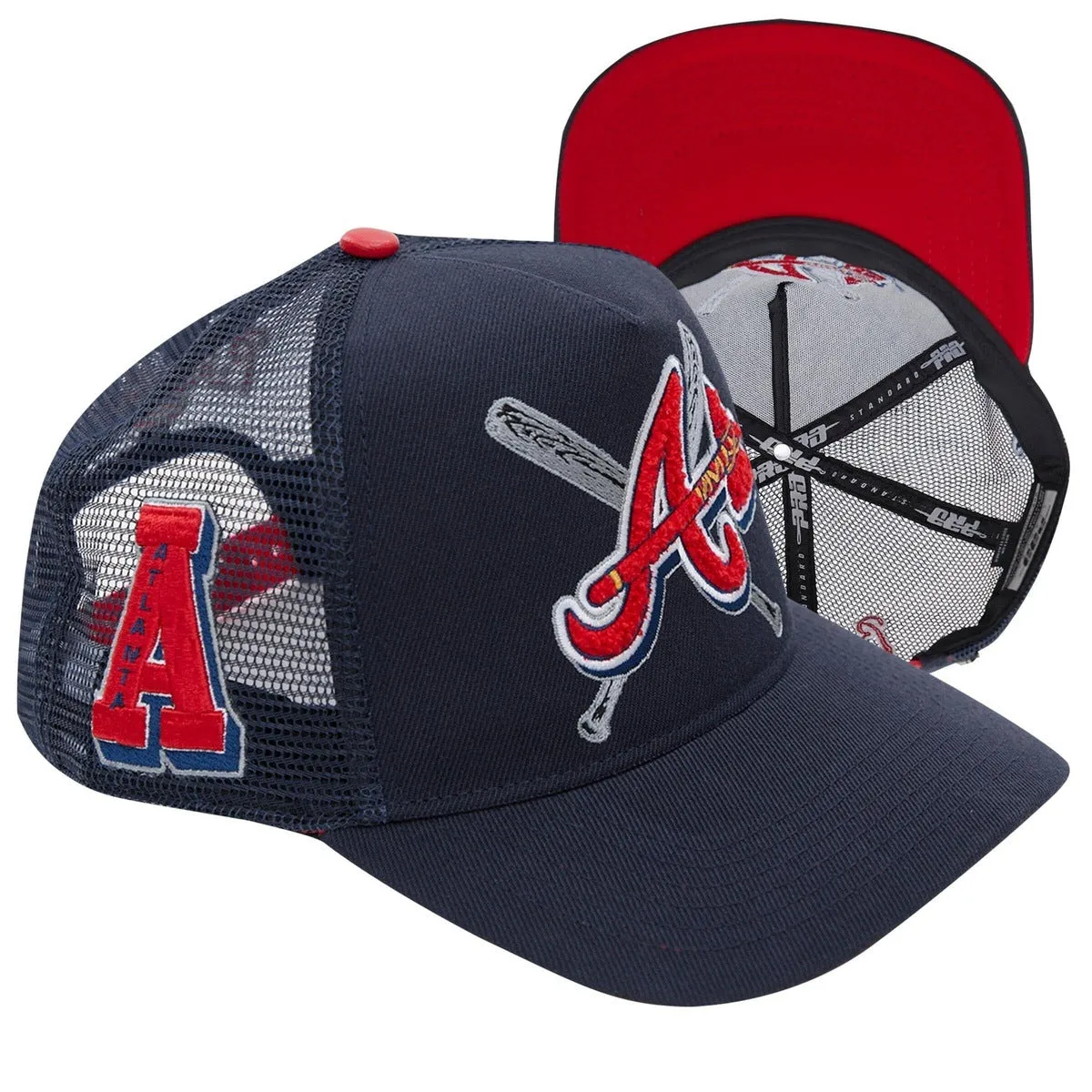 MLB ATLANTA BRAVES UNISEX MASHUP TRUCKER (MIDNIGHT NAVY)