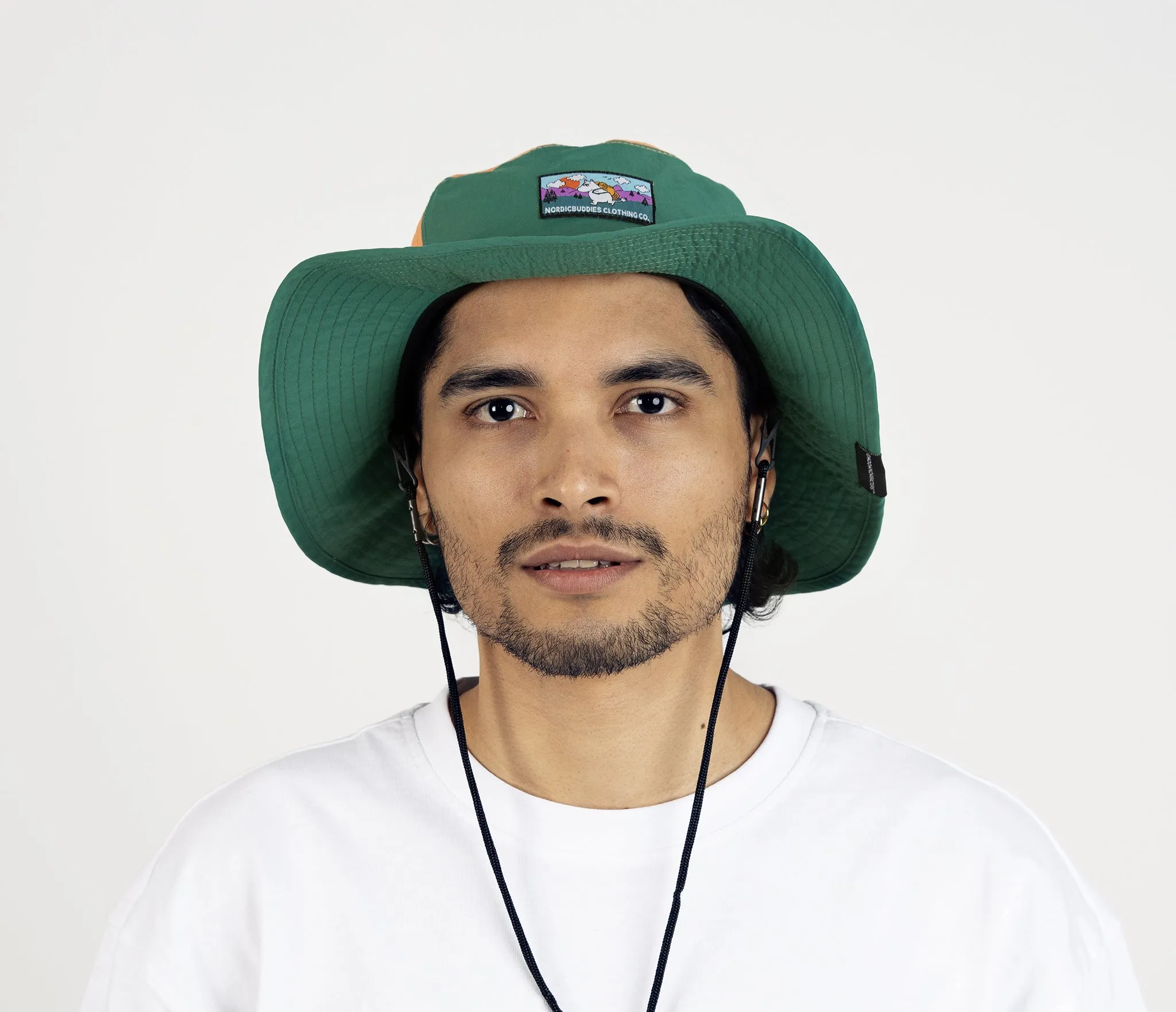 Moomintroll's  Adventure Brimmer Hat - Multicolor Dark Green