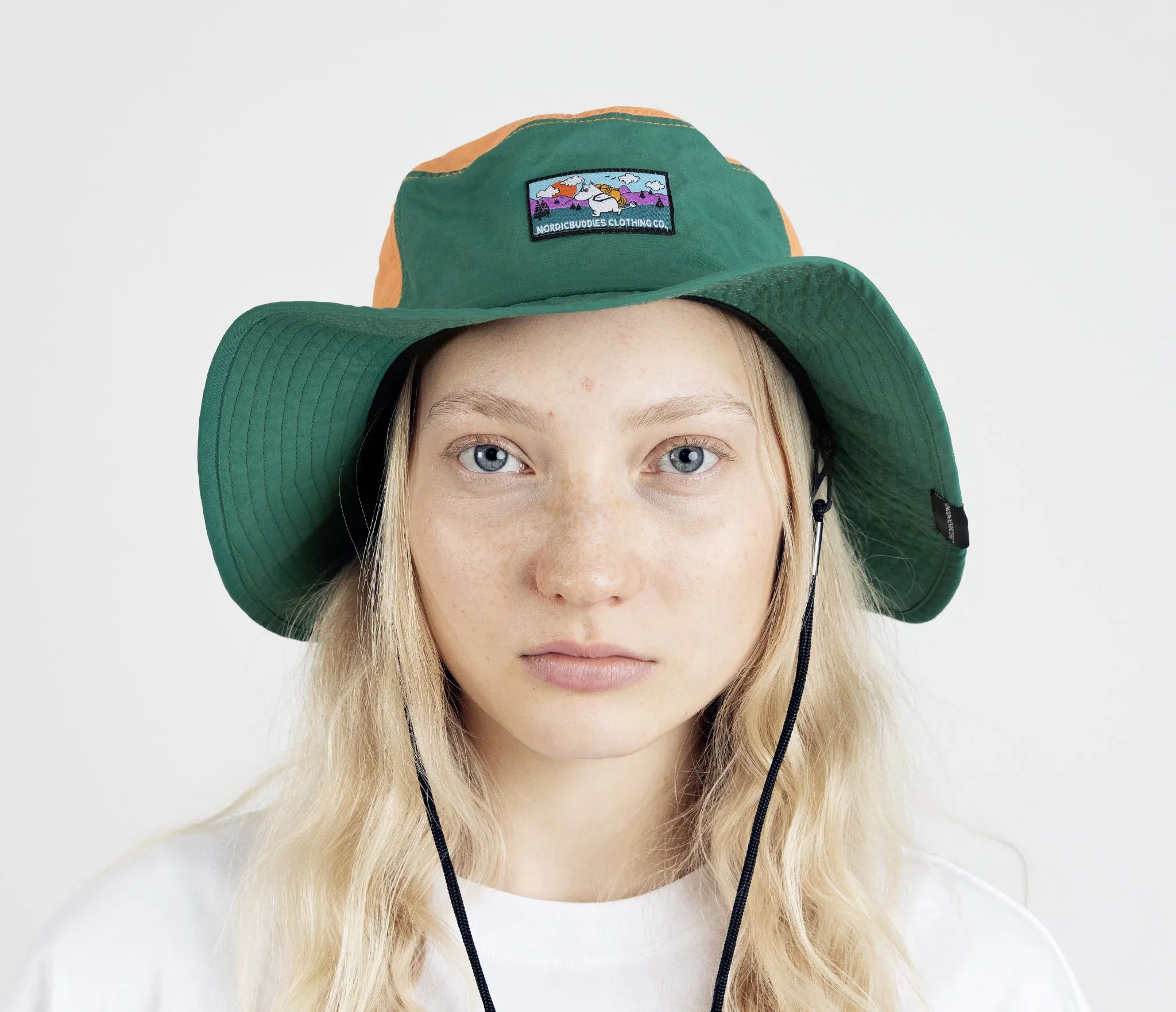 Moomintroll's  Adventure Brimmer Hat - Multicolor Dark Green