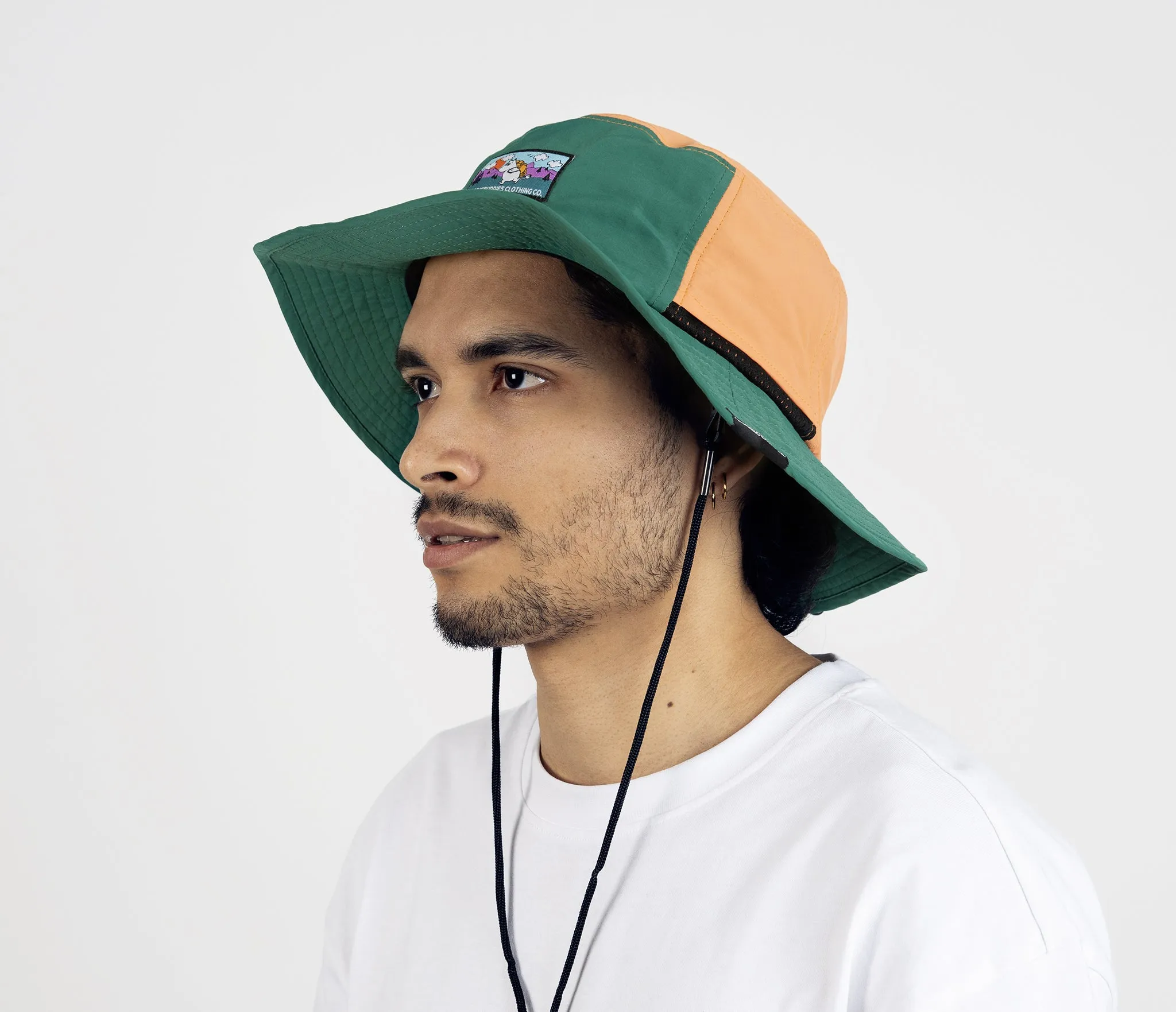 Moomintroll's  Adventure Brimmer Hat - Multicolor Dark Green