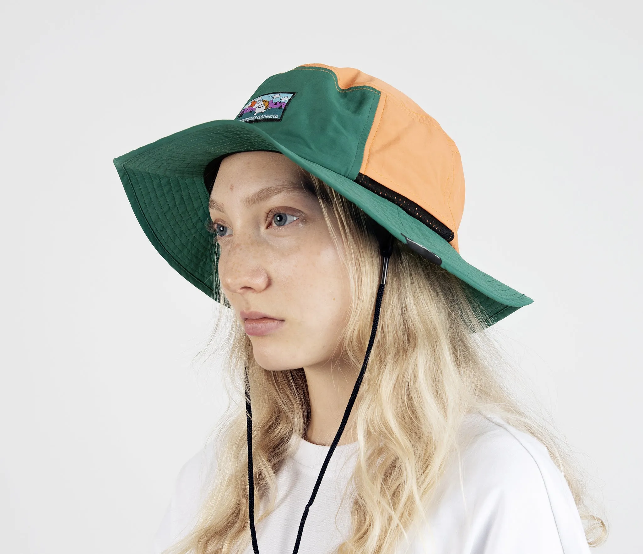 Moomintroll's  Adventure Brimmer Hat - Multicolor Dark Green
