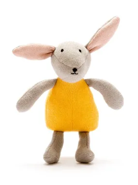Organic Cotton Mustard Bunny Rabbit Toy