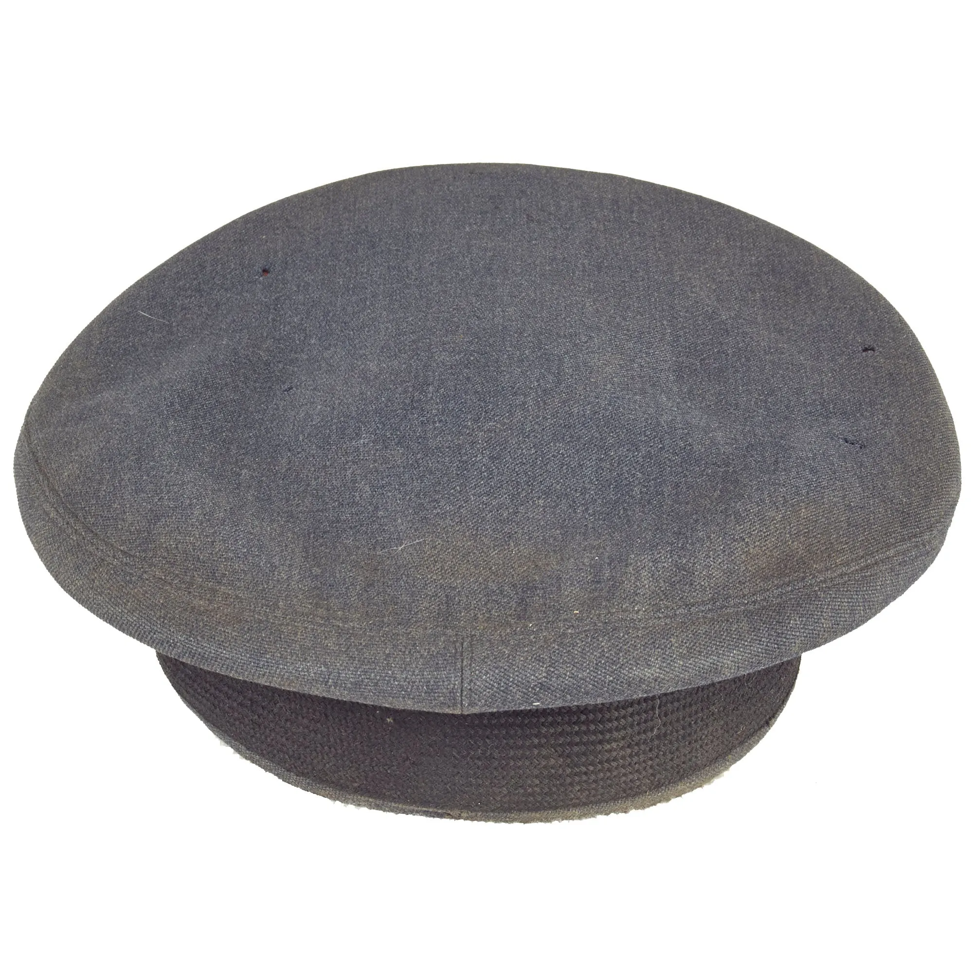 Original British WWII Royal Canadian Air Force RCAF Named Pilot Officer Visor Cap - Size 6 ¾