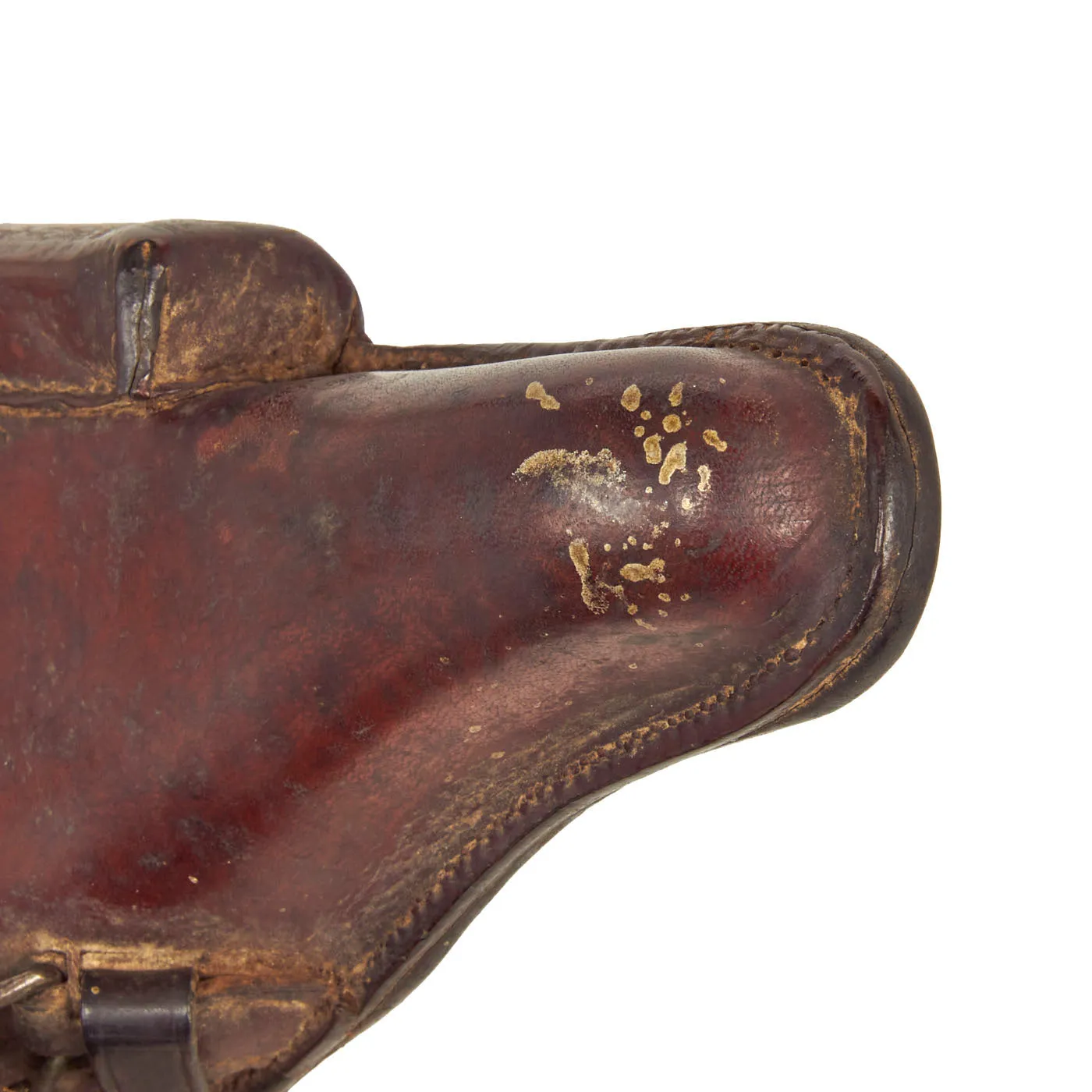 Original German WWI P08 Luger Brown Leather Holster by C. Holste & Co. of München - dated 1915