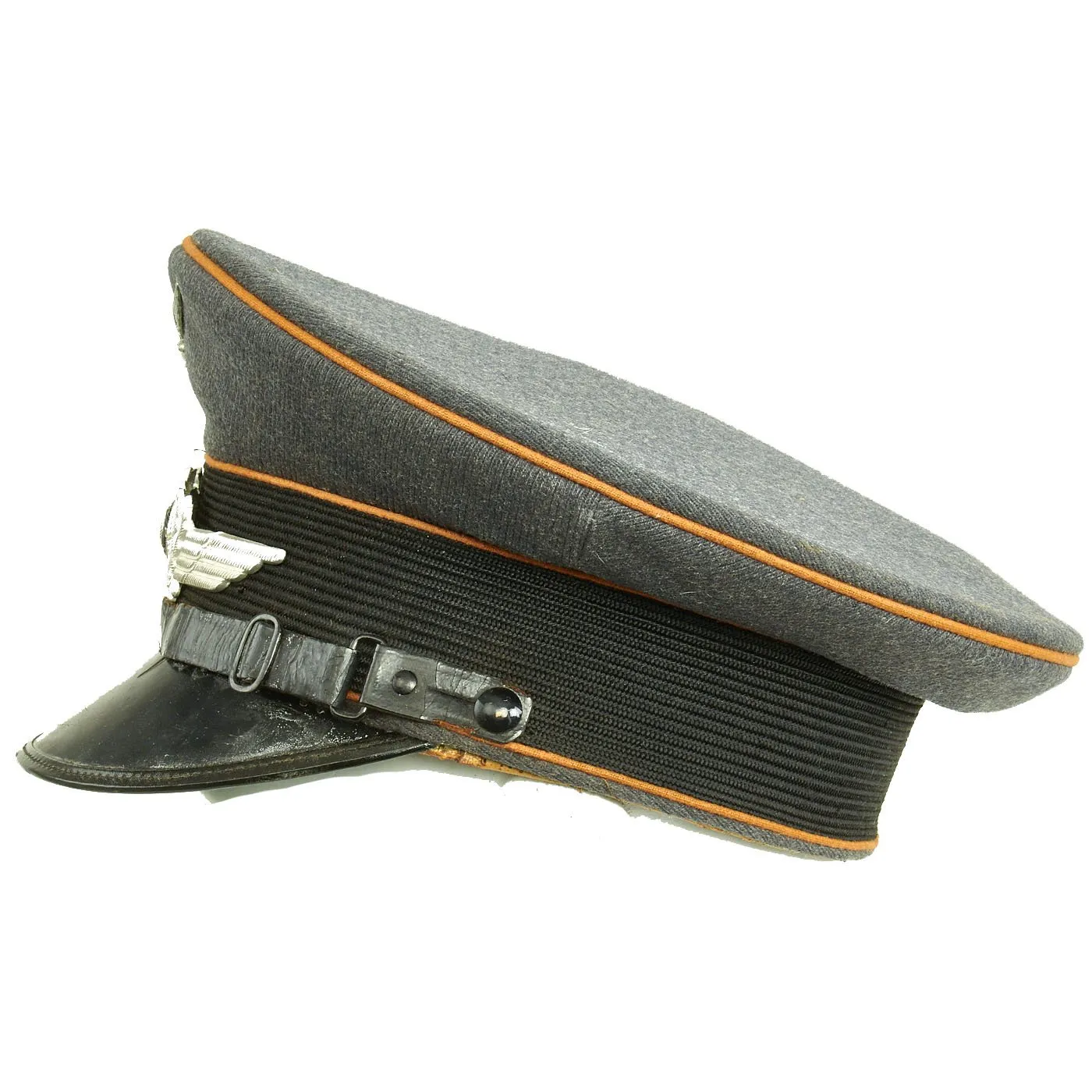 Original German WWII 1939 dated Luftwaffe Signals EM/NCO Visor Cap by Carl Halfar - Size 56