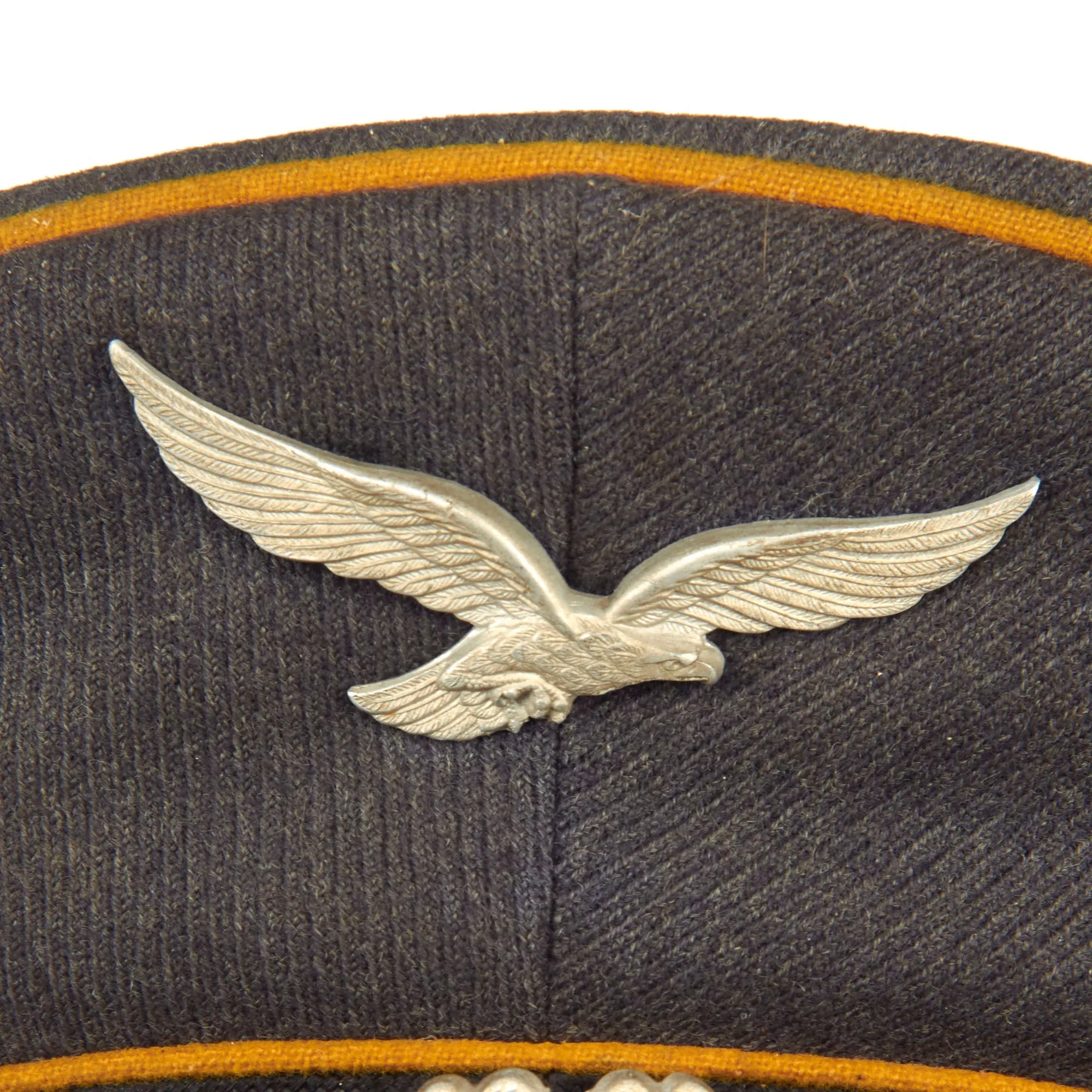 Original German WWII Luftwaffe Flight Branch 56cm EM/NCO Schirmmütze Visor Cap by EREL Robert Lubstein - dated 1938