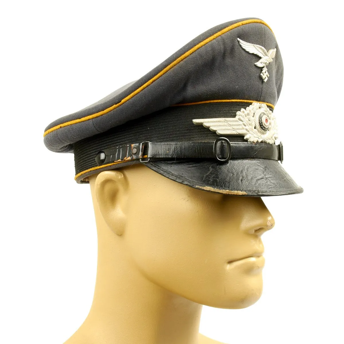 Original German WWII Luftwaffe Flight Branch Visor Cap
