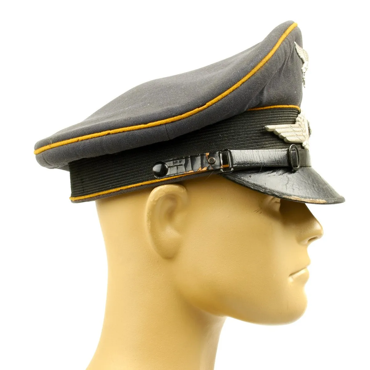 Original German WWII Luftwaffe Flight Branch Visor Cap