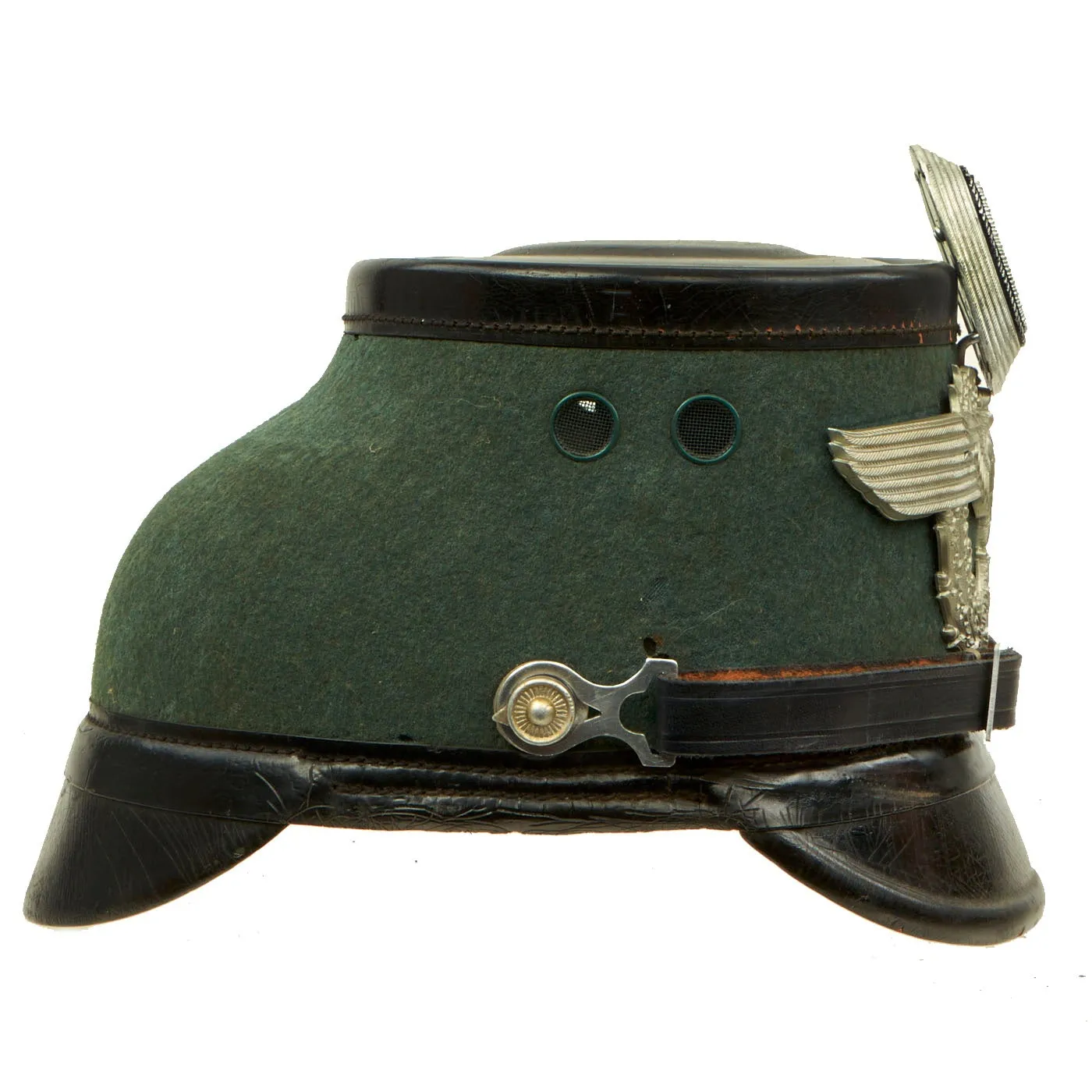 Original German WWII Metropolitan Police Shako by C. POSE WEHRAUSRÜSTUNGEN, Berlin - Size 55 ½