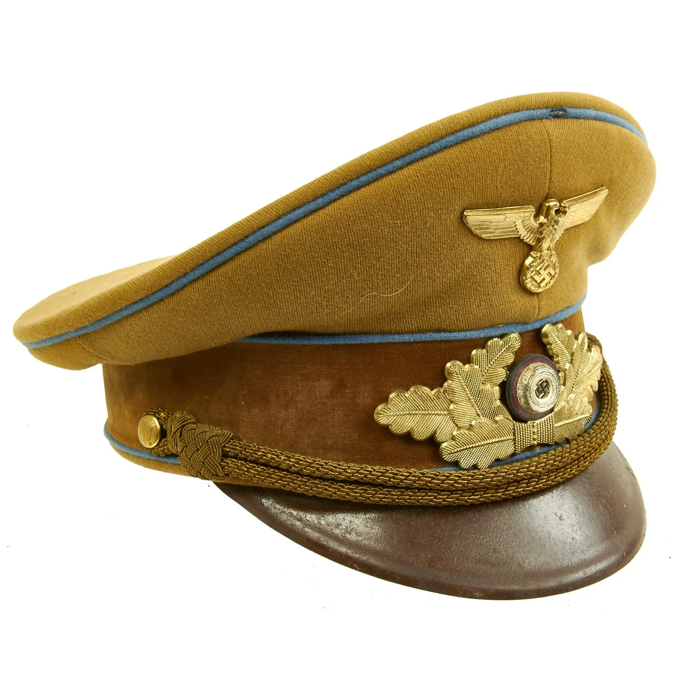 Original German WWII NSDAP Ortsgruppe Local Group Level Political Leader's Visor Cap - Size 56