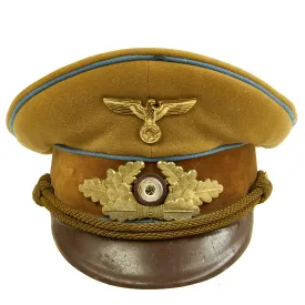 Original German WWII NSDAP Ortsgruppe Local Group Level Political Leader's Visor Cap - Size 56