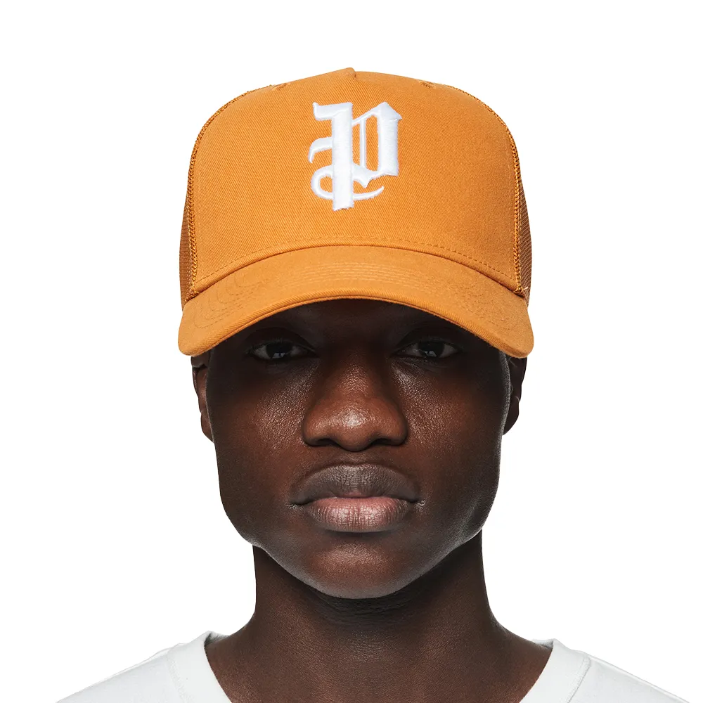 P Logo Trucker Hat 'Orange'