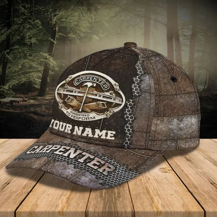 Personalized Carpentry 3D Classic Cap for Carpenter, Carpentry Hat for Dad Gift