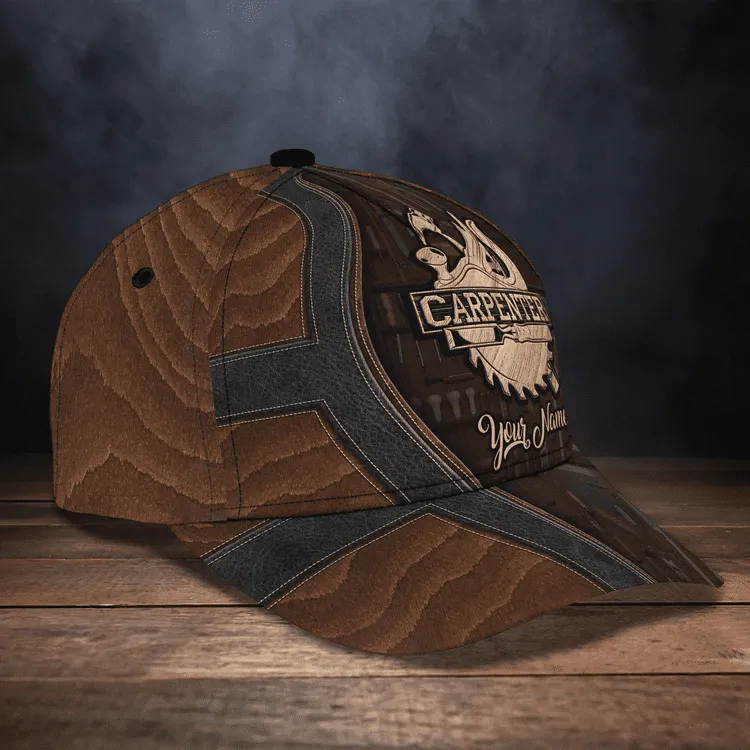 Personalized Carpentry 3D Classic Cap for Carpenter, Carpentry Hat for Dad Gift