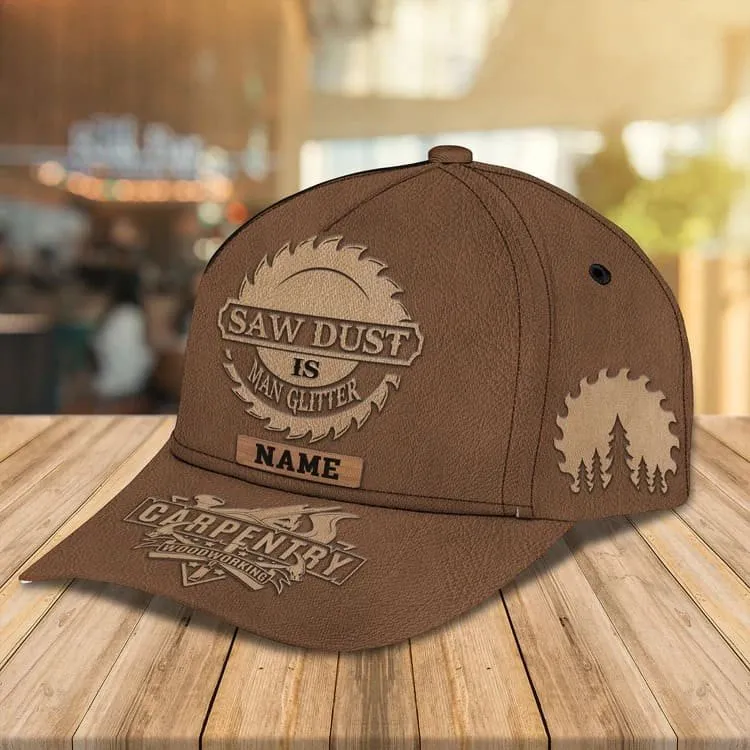 Personalized Carpentry 3D Classic Cap for Carpenter, Carpentry Hat for Dad Gift