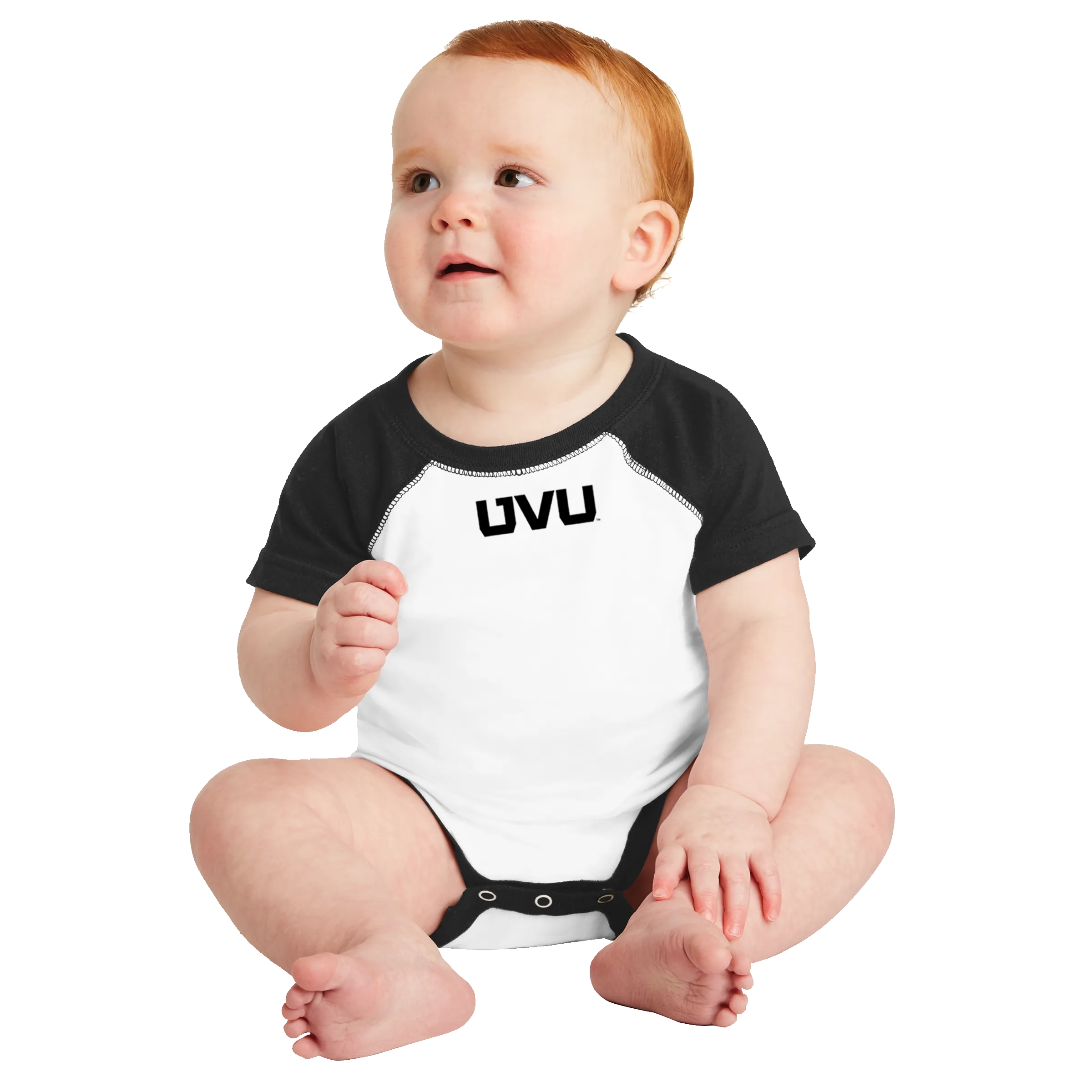Rabbit Skins Infant Raglan Fine Jersey Bodysuit - UVU Mono