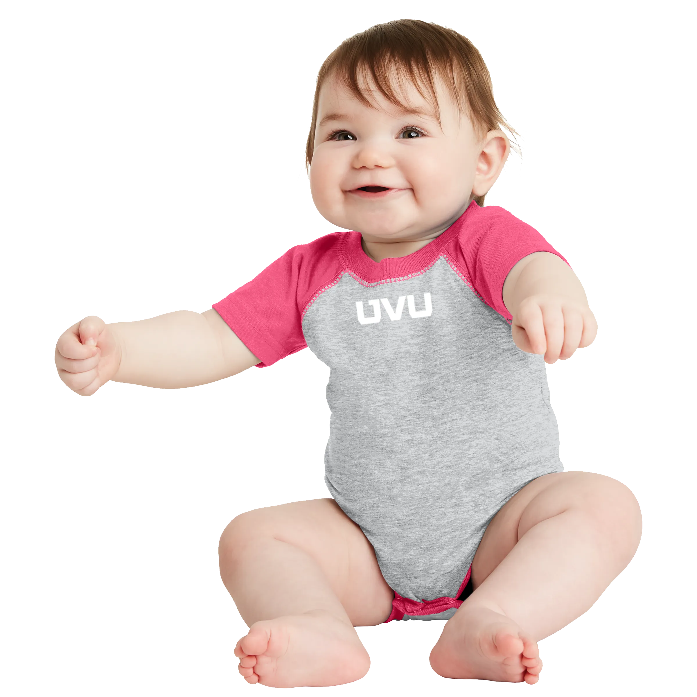 Rabbit Skins Infant Raglan Fine Jersey Bodysuit - UVU Mono