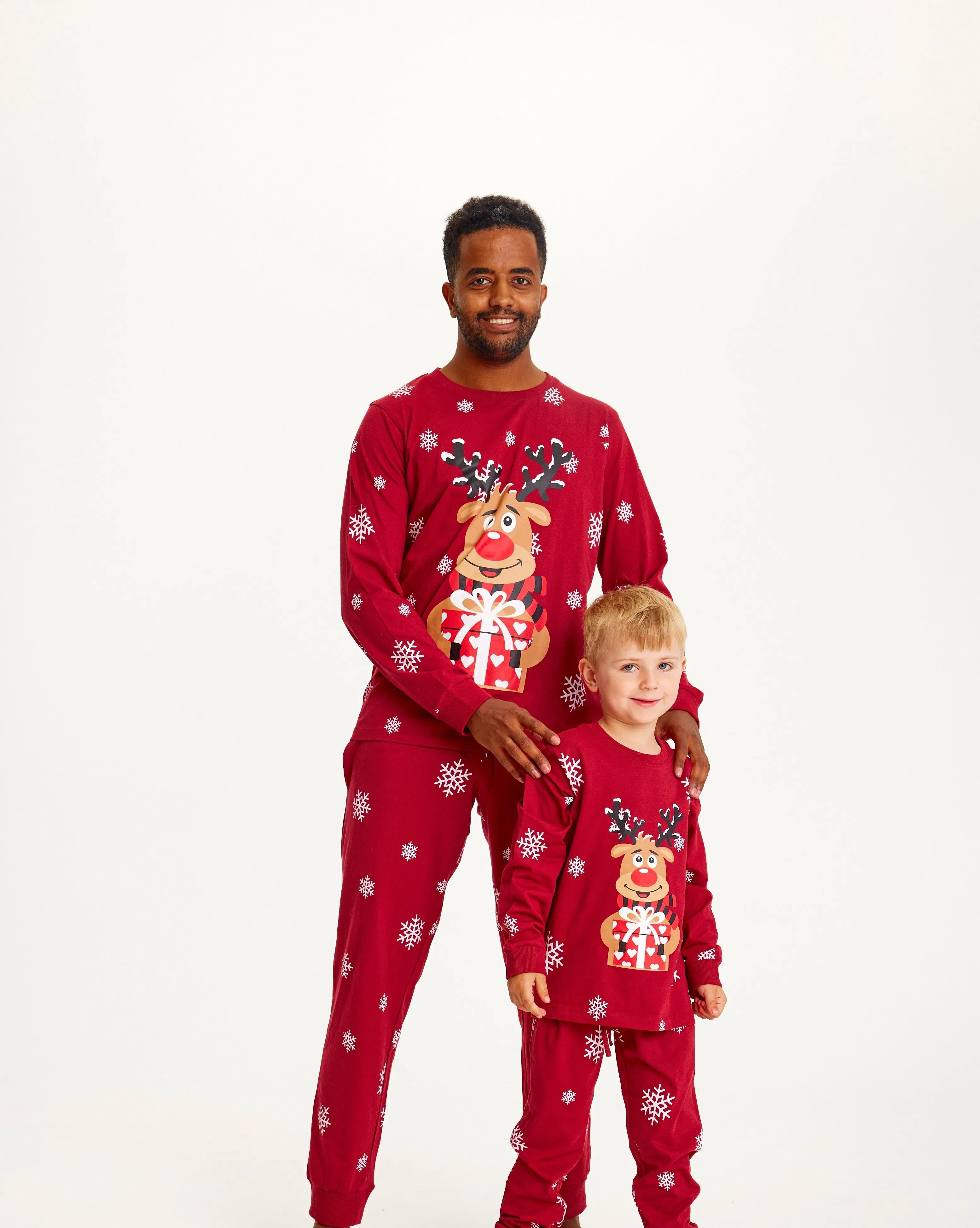 Rudolfs Cute Pyjamas Rød - Børn.