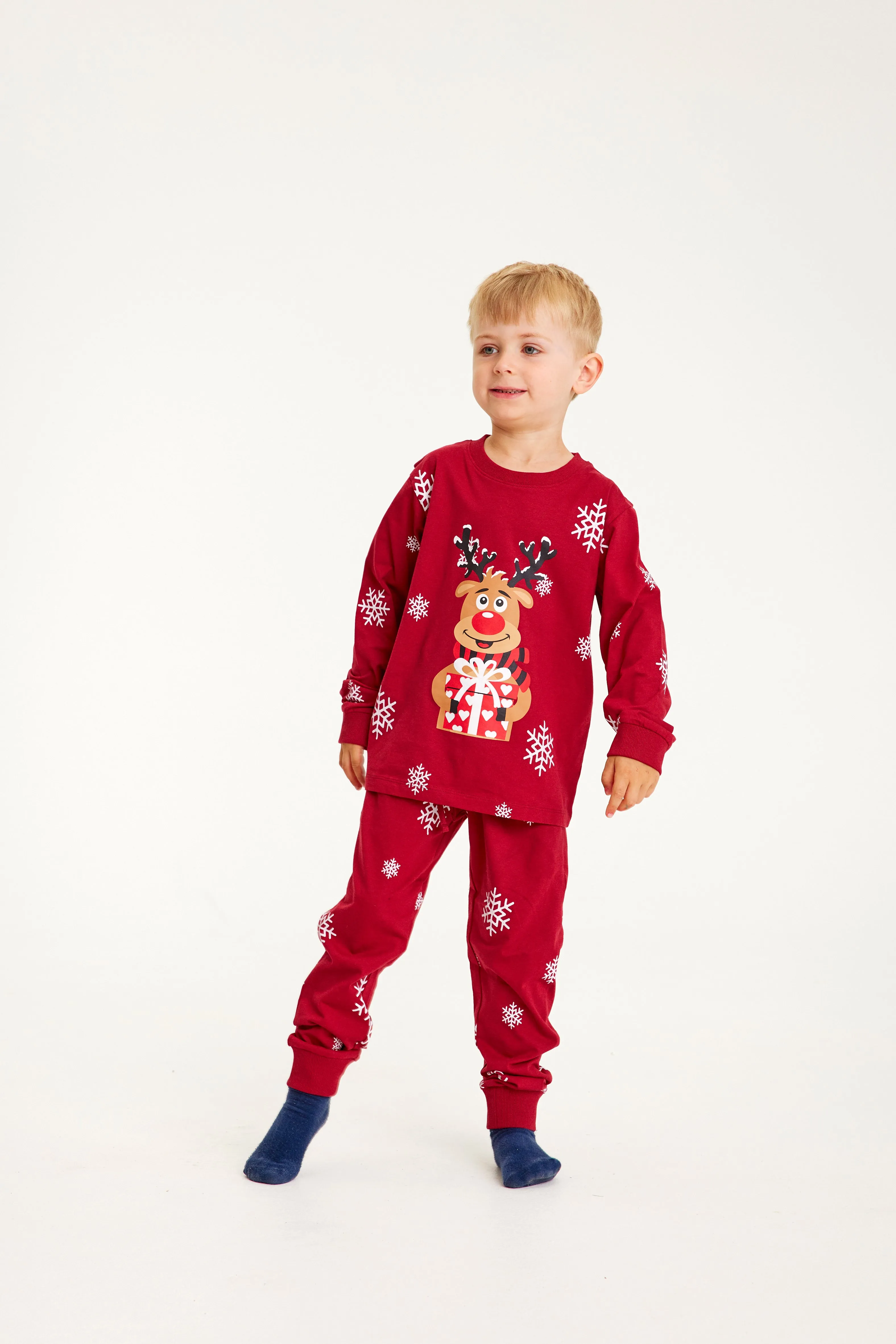 Rudolfs Cute Pyjamas Rød - Børn.