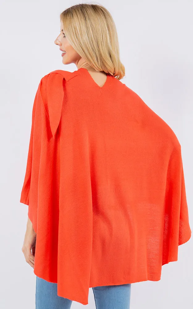 SA4213 Bright Color Shawl with Loop Design
