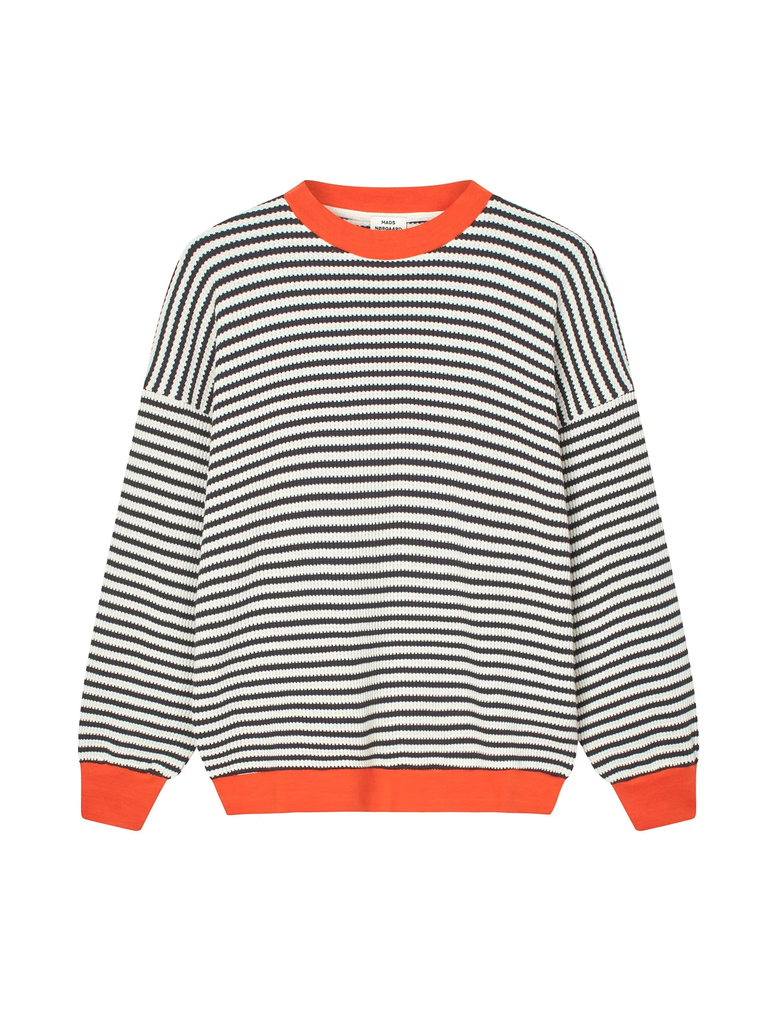Slub Rib Helle Sweatshirt, Deep Well/Vanilla Ice
