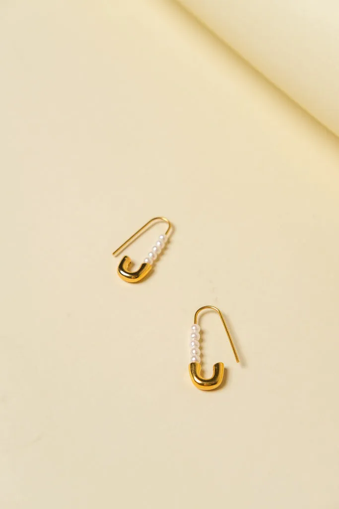 Stacked Pearl Safety Pins