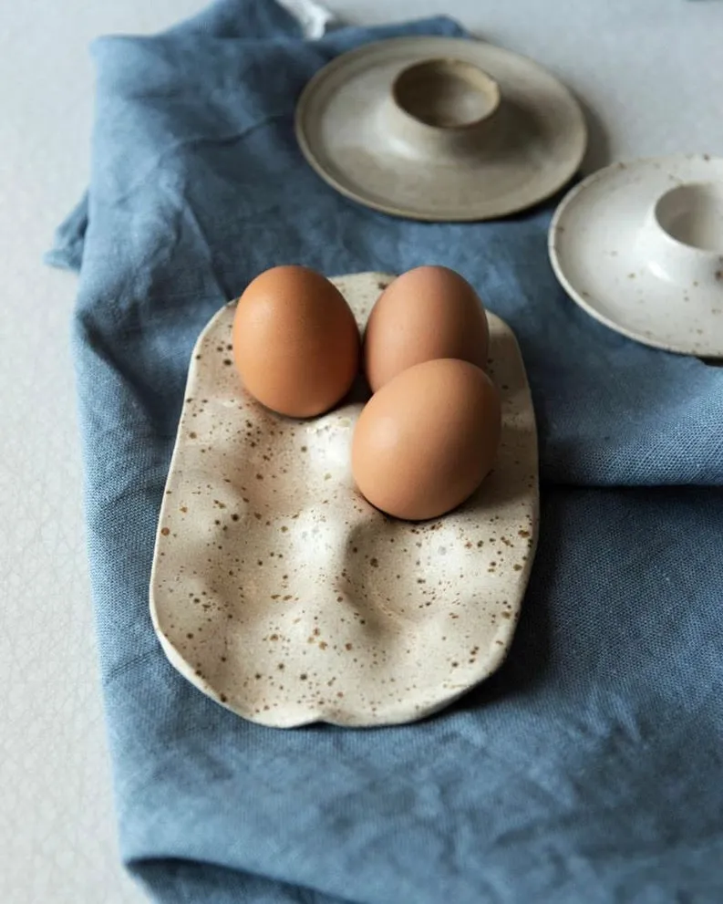 Thick Linen Kitchen Cloth: Bluette
