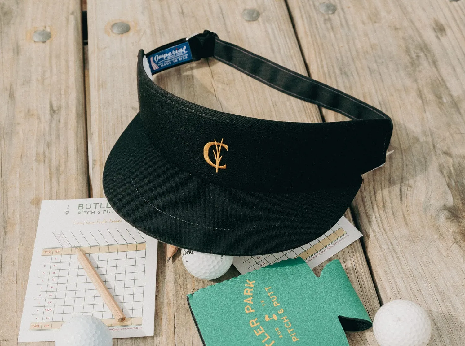 Tour Visor - Gold Grassy C - Black/Gold