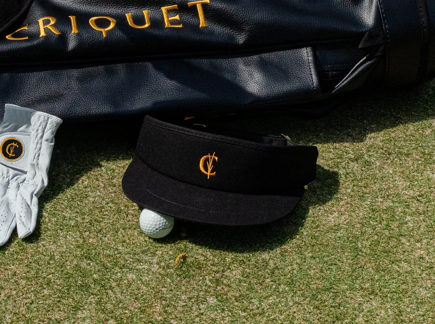 Tour Visor - Gold Grassy C - Black/Gold