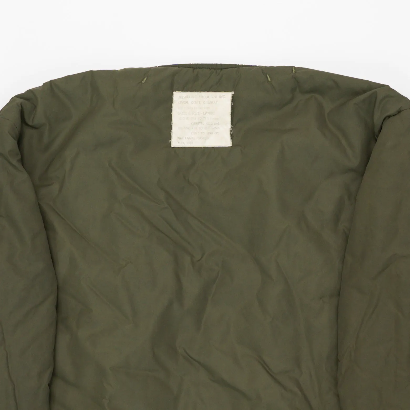 Vintage '84 Army Green Liner (XL)