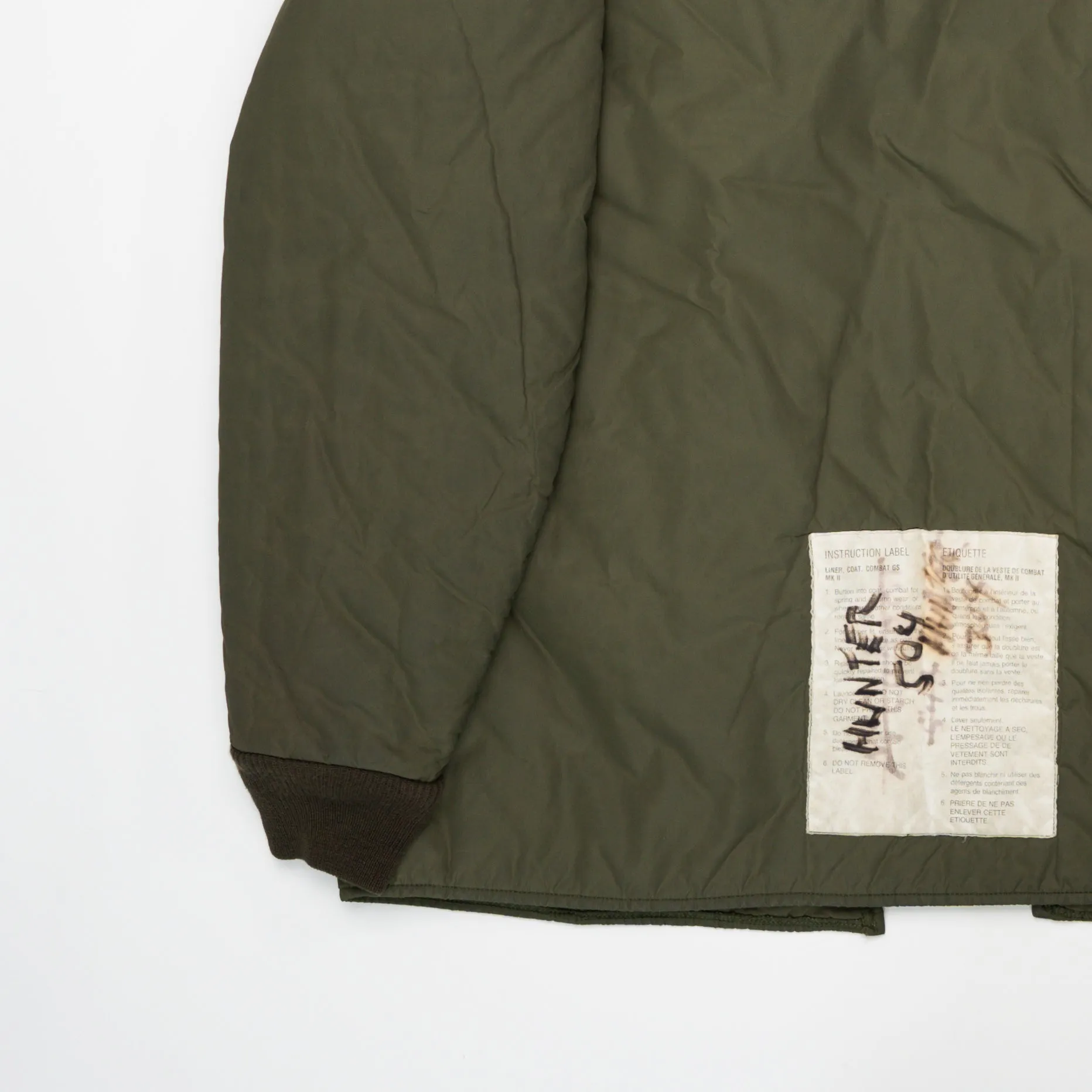 Vintage '84 Army Green Liner (XL)